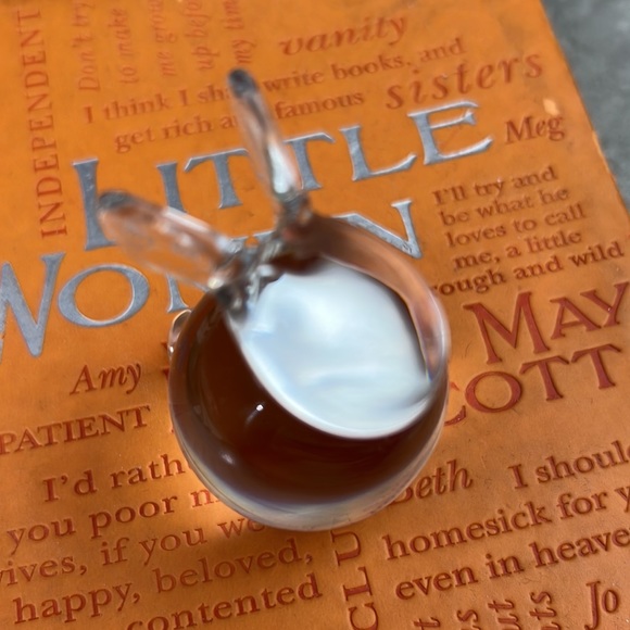 Vintage Crystal Glass Bunny Rabbit Paperweight Clear solid Flat Bottom 2.5” tall - Picture 13 of 13